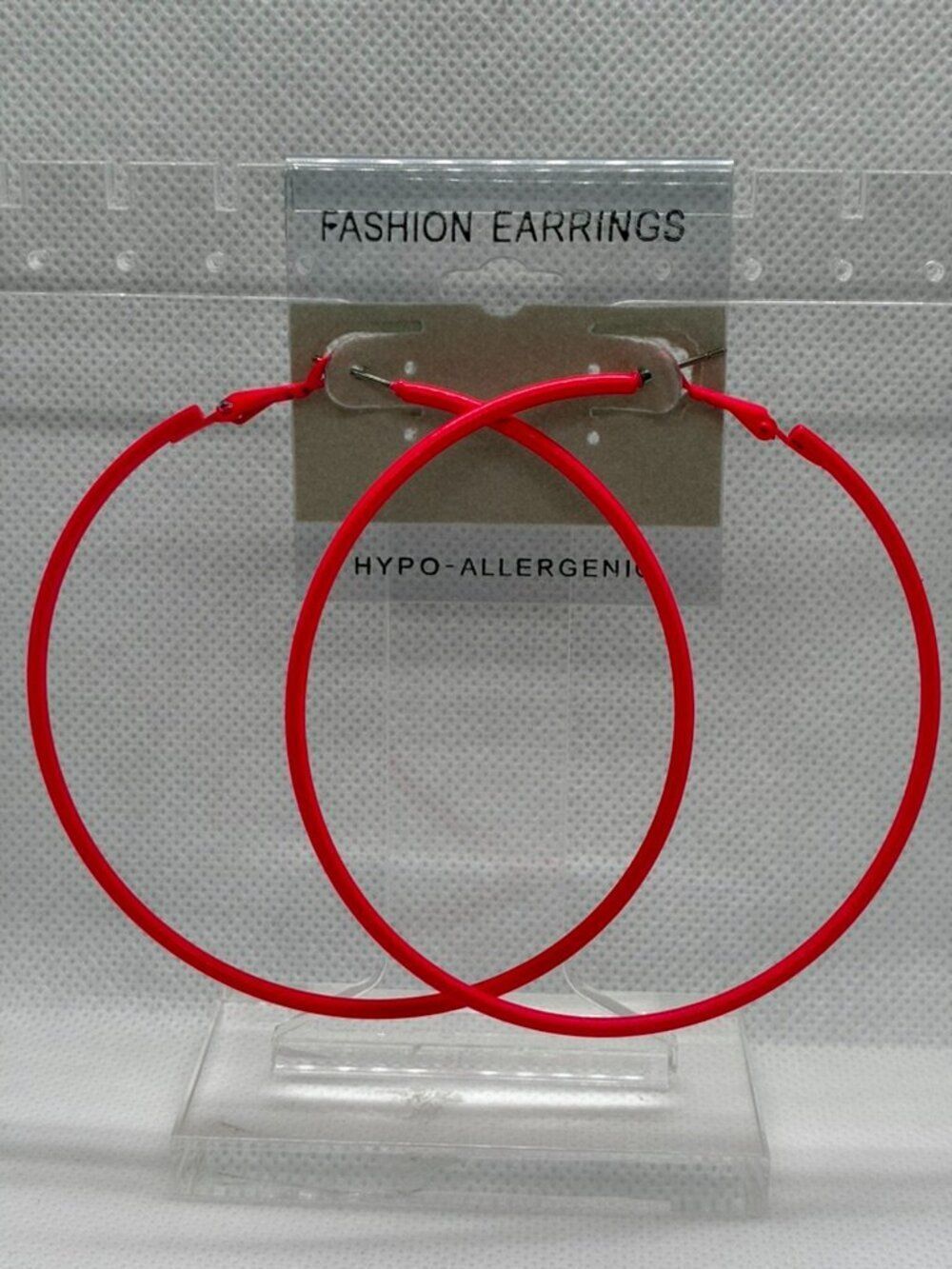3For$20 Fashion Earrings Neon Pink Large Hoop Earrings